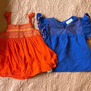 Sweet embroidered cotton shirts